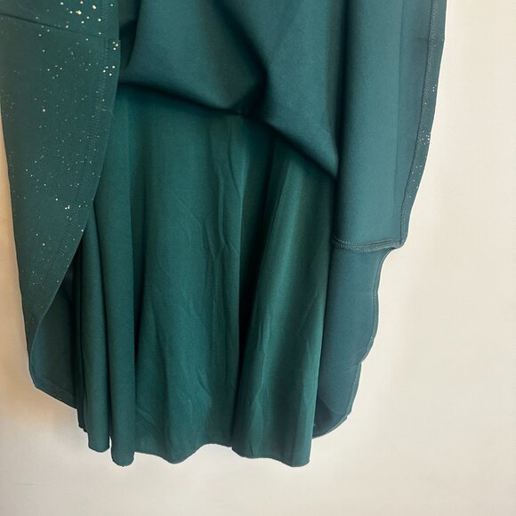 City Triangles Emerald Green Glitter Skater Dress Size 1 Holiday Party - Picture 10 of 10